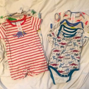 Dino 3-6 month onesies and rompers